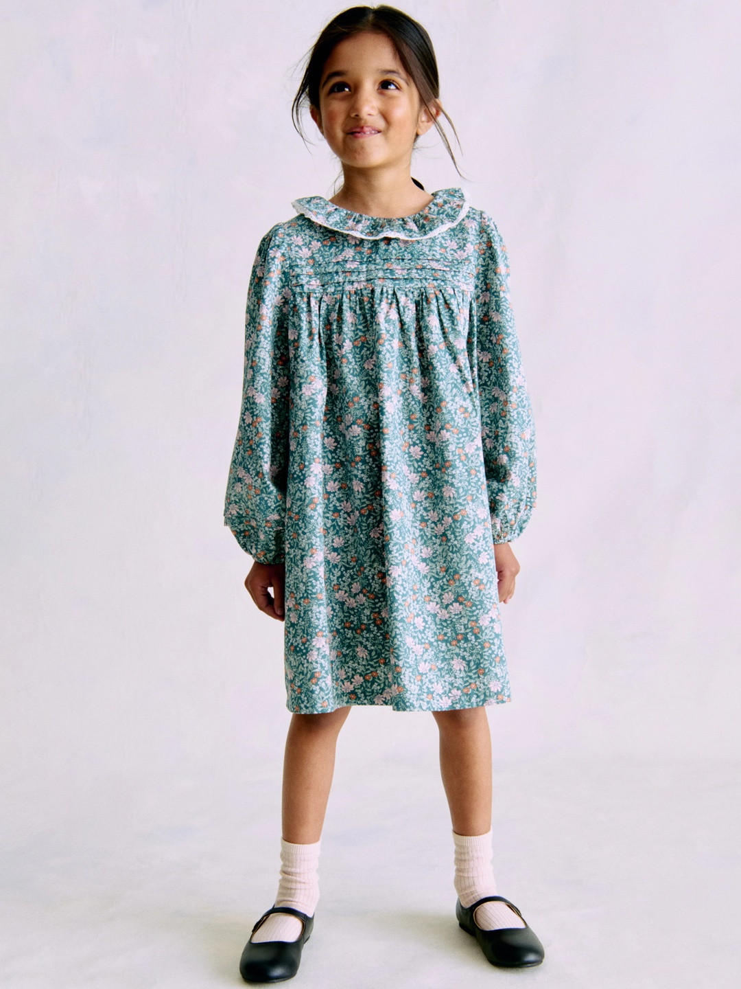 H&M Floral-Print Cotton Dress