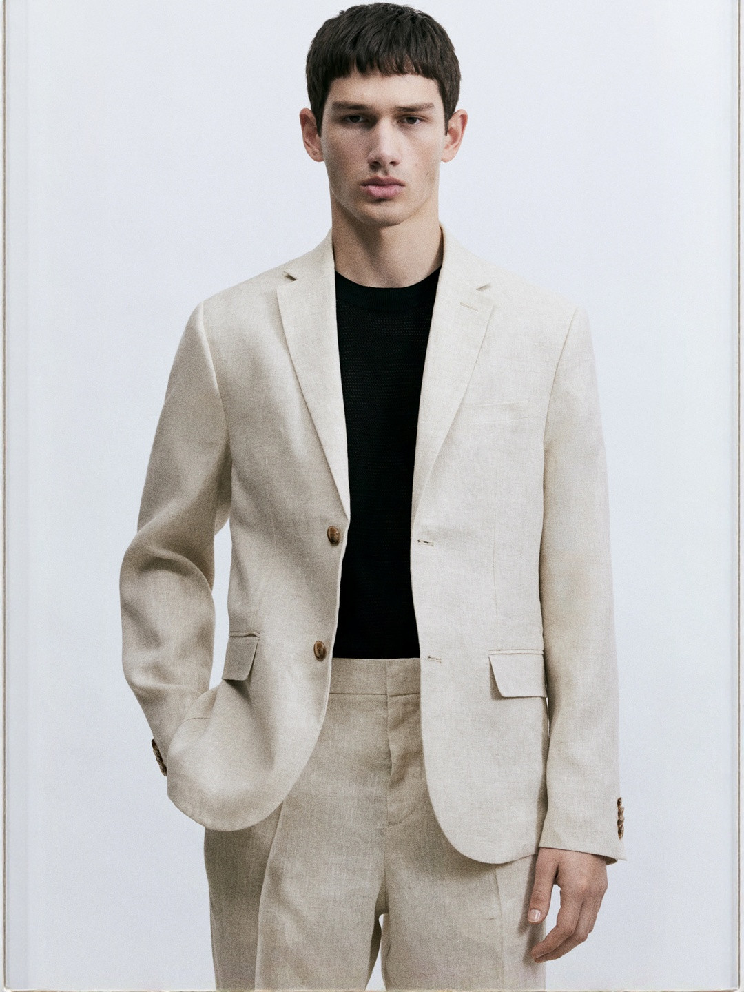 H&M Slim Fit Linen Jacket