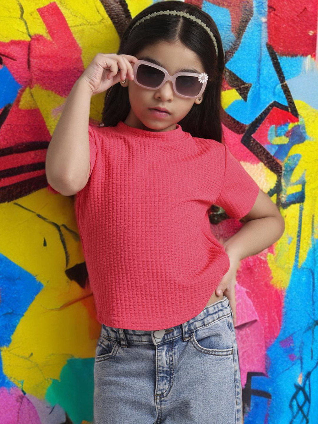 BAESD Girls Ribbed Crop Top