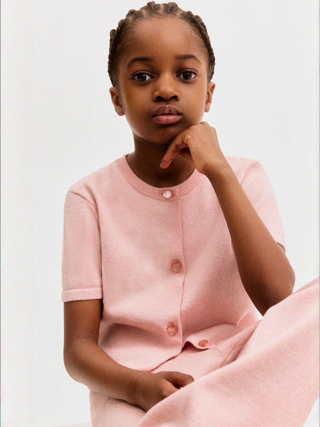 H&M Fine-Knit Glittery Cardigan