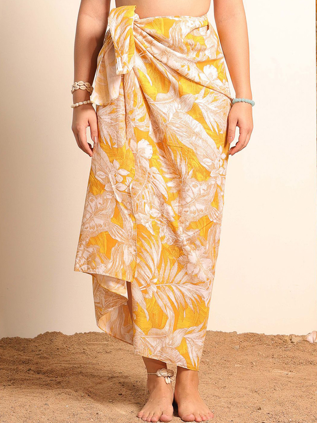 Aoba  Printed Sarong Swimwear Cover-Up Bottom