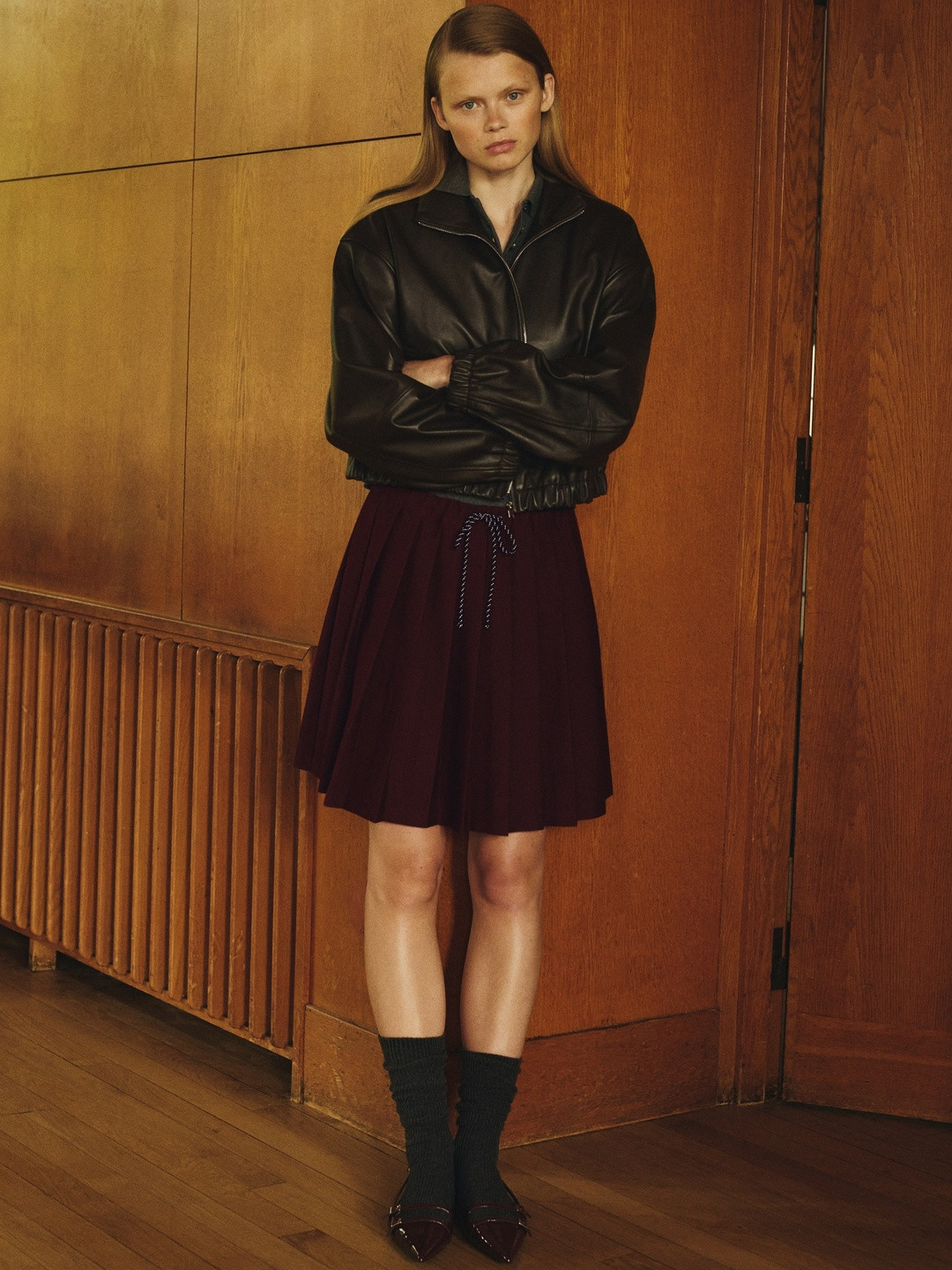 H&M Pleated Mini Skirt