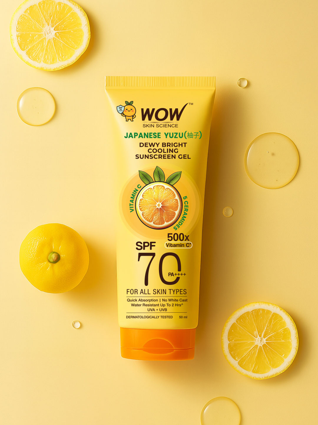 WOW SKIN SCIENCE Dewy Bright Sunscreen Gel with Vitamin C - 50 ml