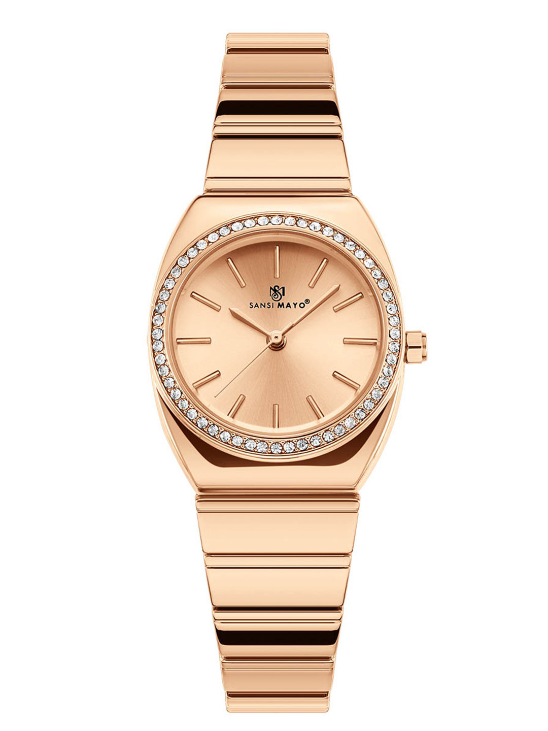 SANSIMAYO Women Mika Stainless Steel Straps Analogue Watch SM-L-238-RG-RG-RG