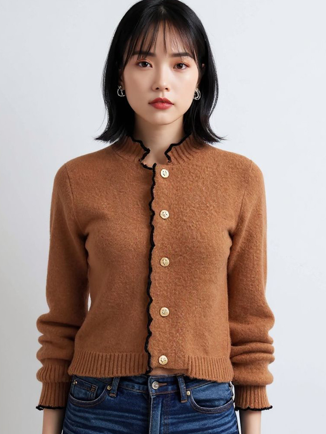 bebe Women Solid Full Sleeve Sweaters