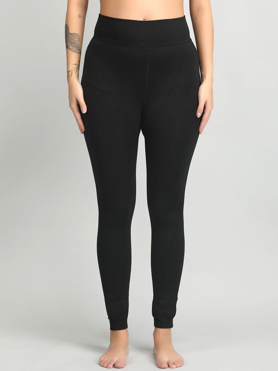 OGIMI- Ohh Give me Women  Stretchable Mid Rise Thermal Bottoms