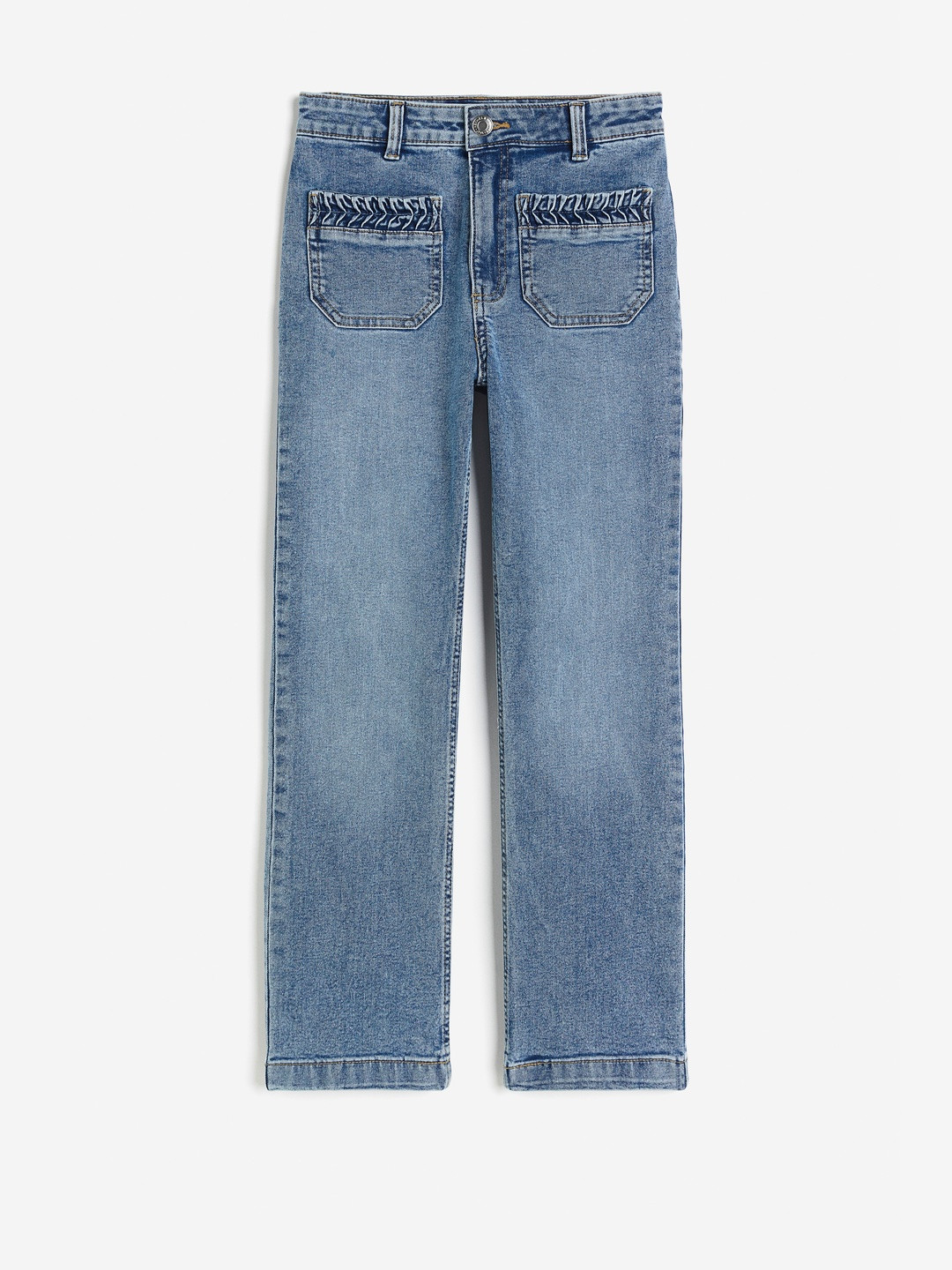 H&M Women Mid-Rise Light Fade Cropped Jeans