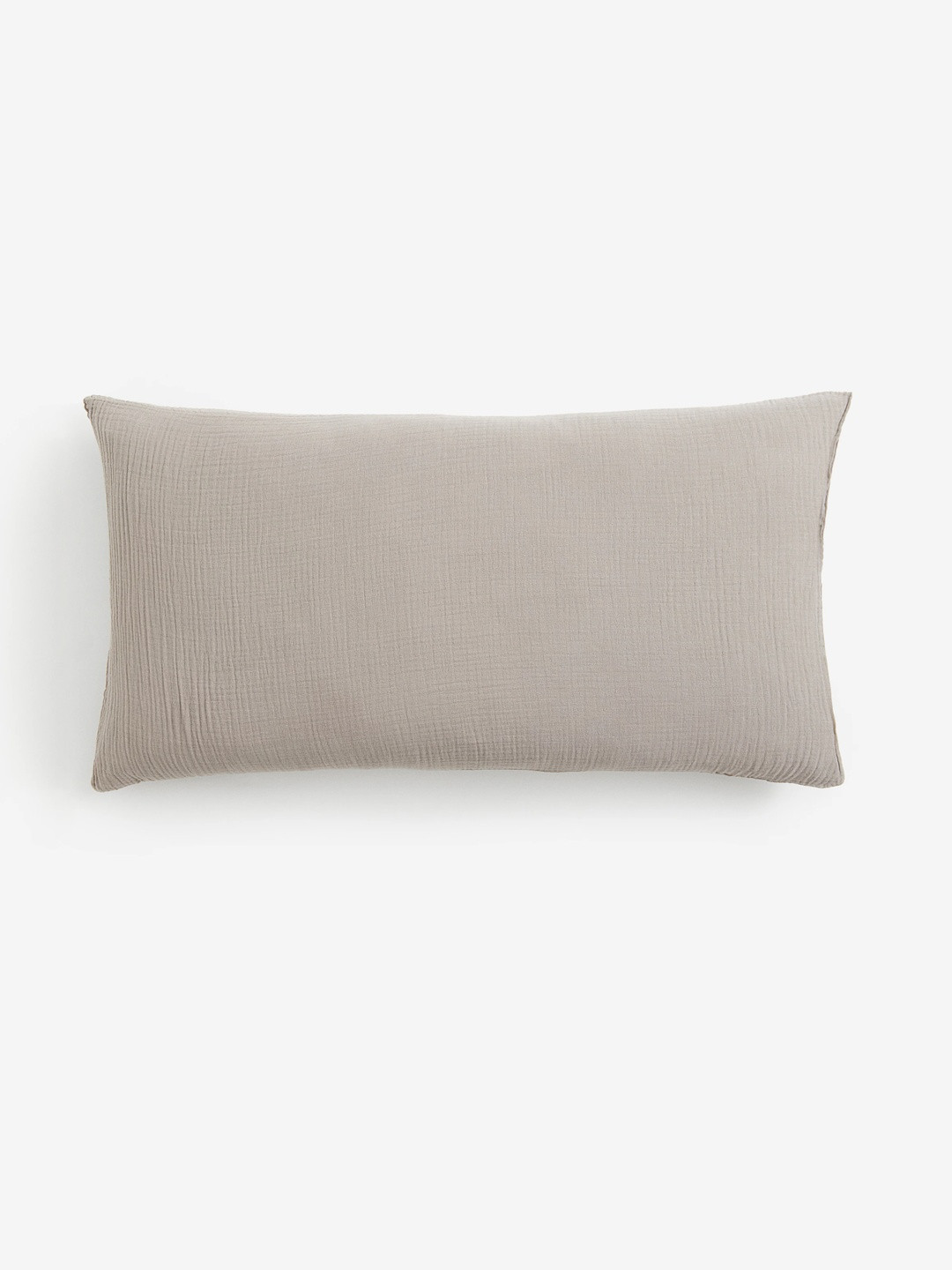 H&M Beige Cotton Muslin Pillowcase