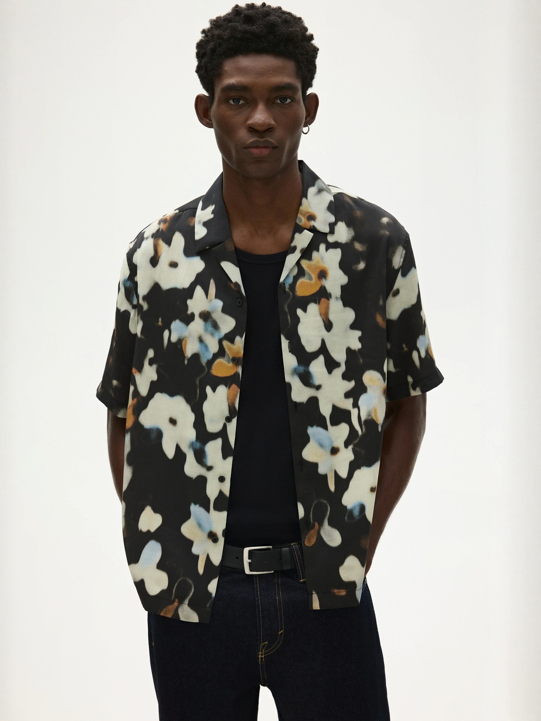H&M Regular Fit Patterned Resort Shirt