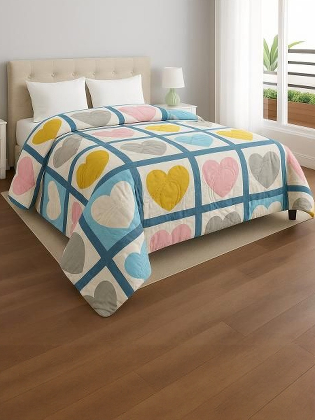 Dollar Multi Microfibre Cotton 120 GSM Double Bed Blankets