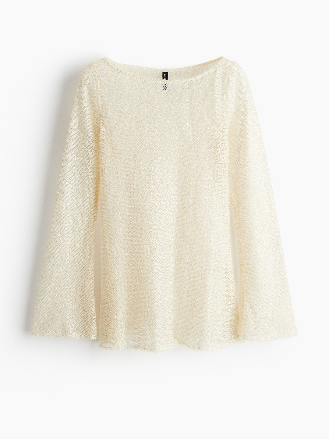 H&M Sequined Mesh Top