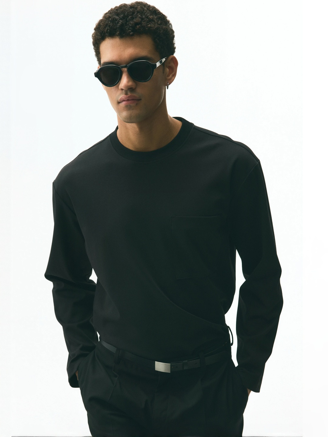 H&M Loose Fit Long-Sleeved Jersey Top