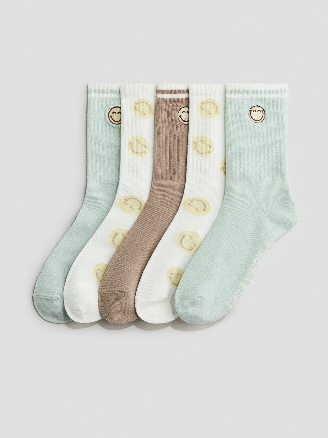 H&M 5-Pack Motif-Detail Socks