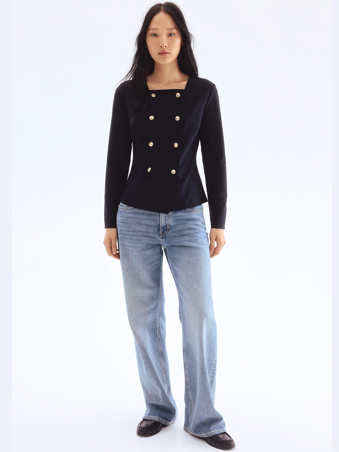 H&M Double-Breasted Cardigan