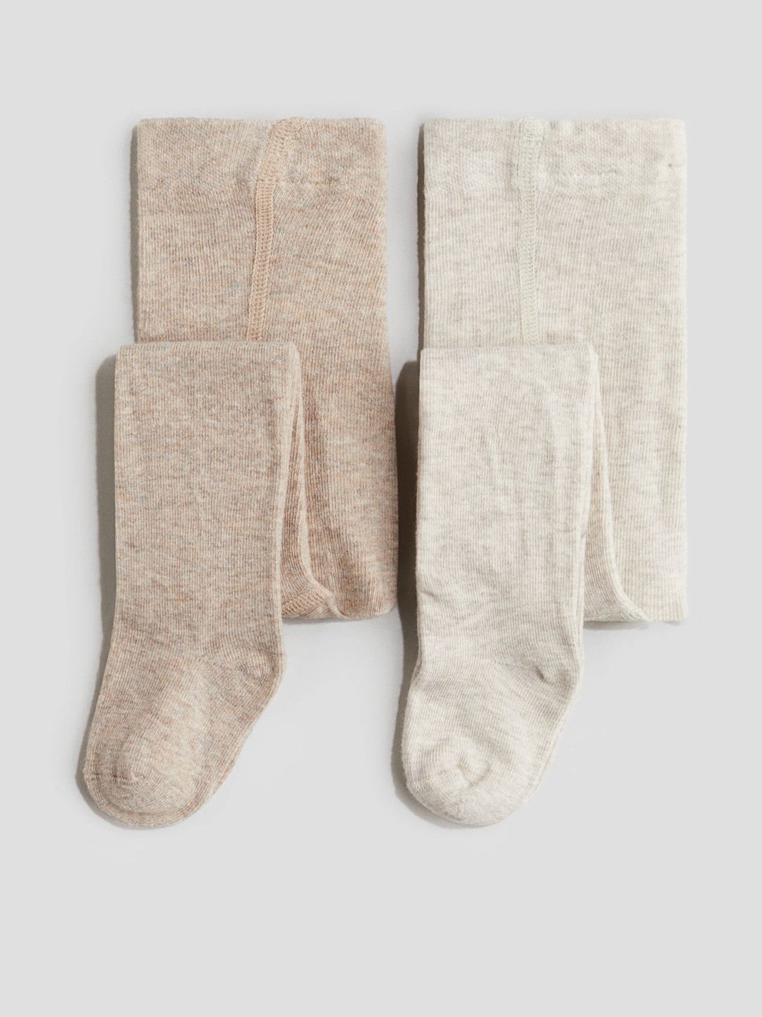 H&M Girls Pack Of 2 Solid Tights