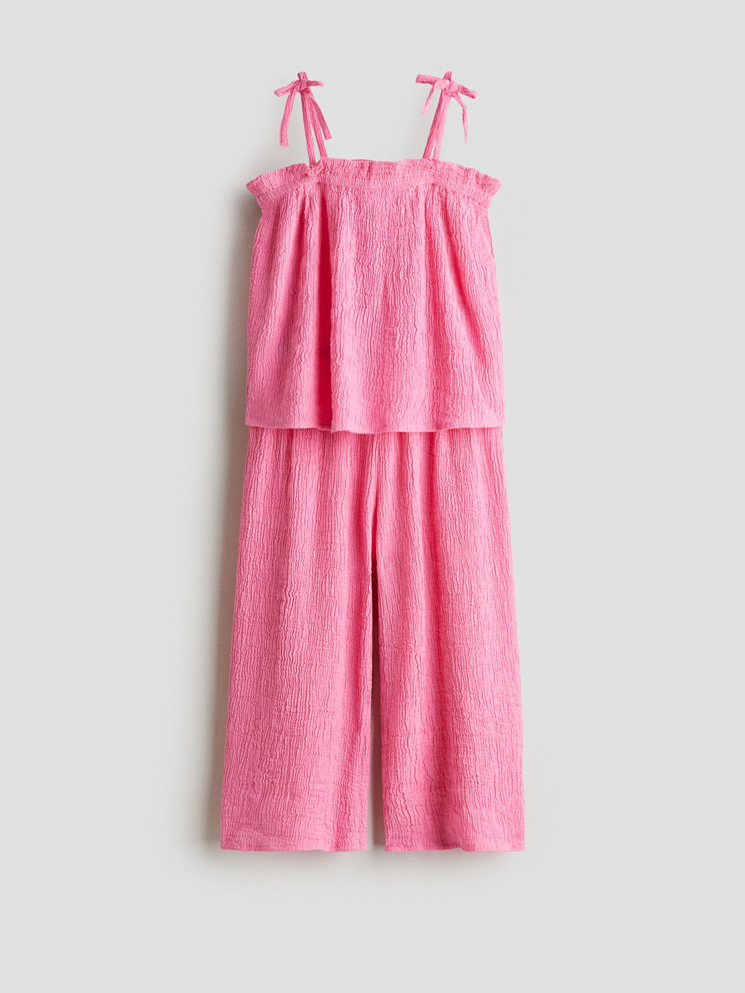 H&M Girls 2-Piece Self Design Shoulder Straps Clothing Set