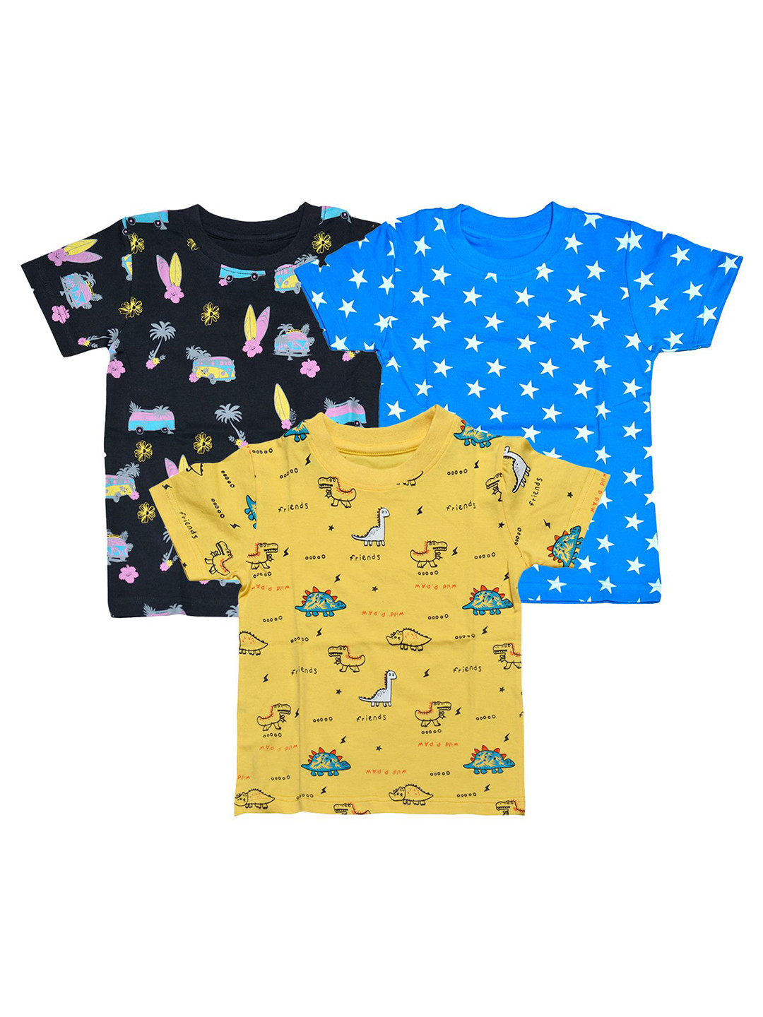 FAZZA Boys 3 Printed Applique T-shirt
