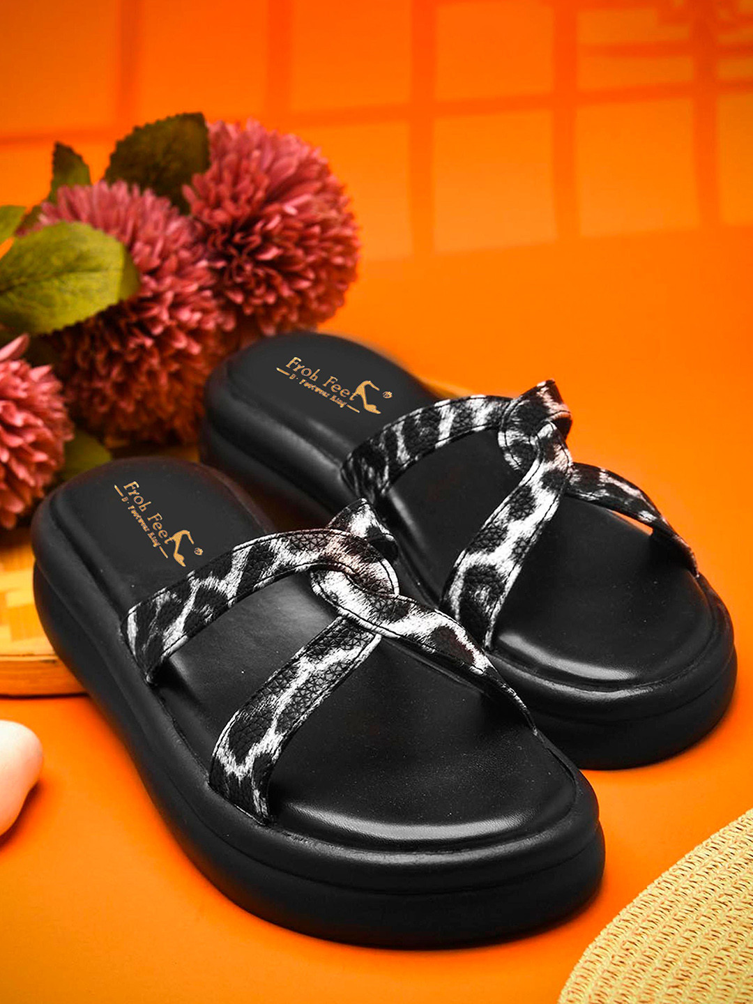 Froh Feet  Animal or Skin Printed Comfort Sandals