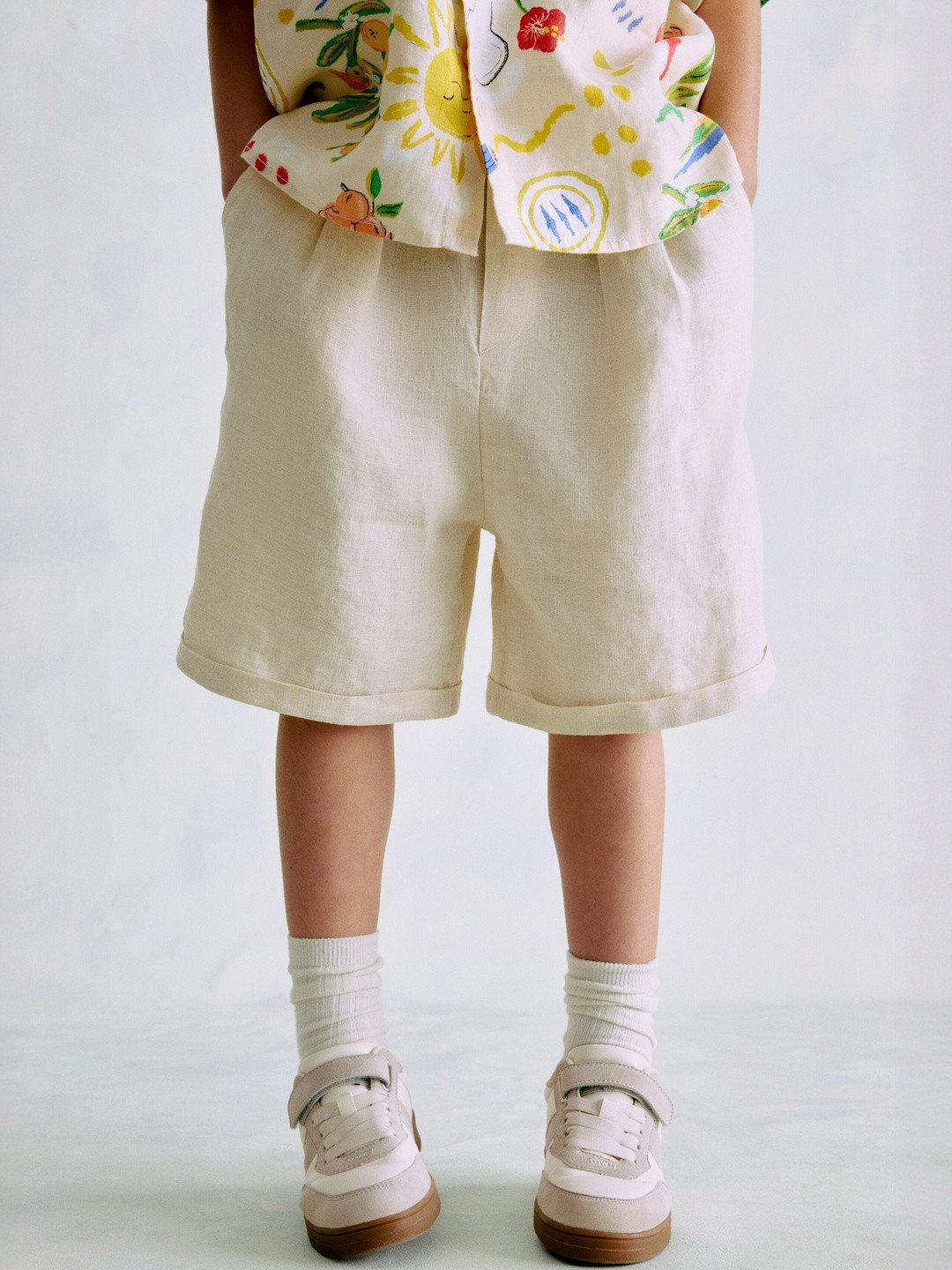 H&M Knee-Length Linen Shorts