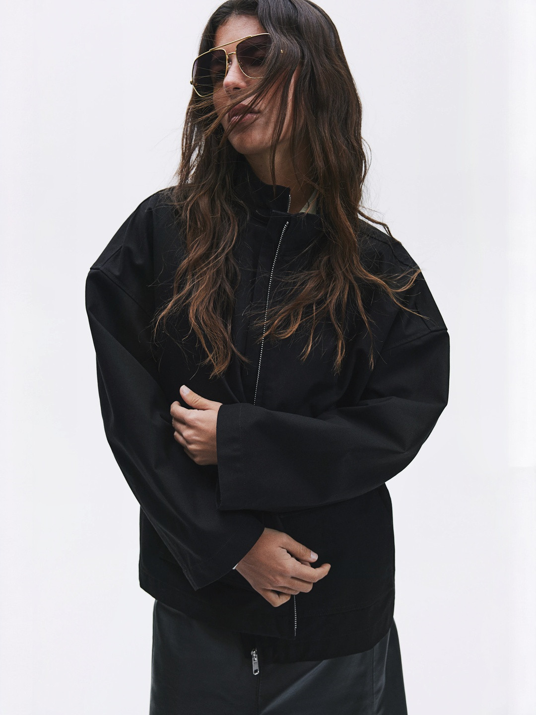 H&M Oversized Canvas Jacket