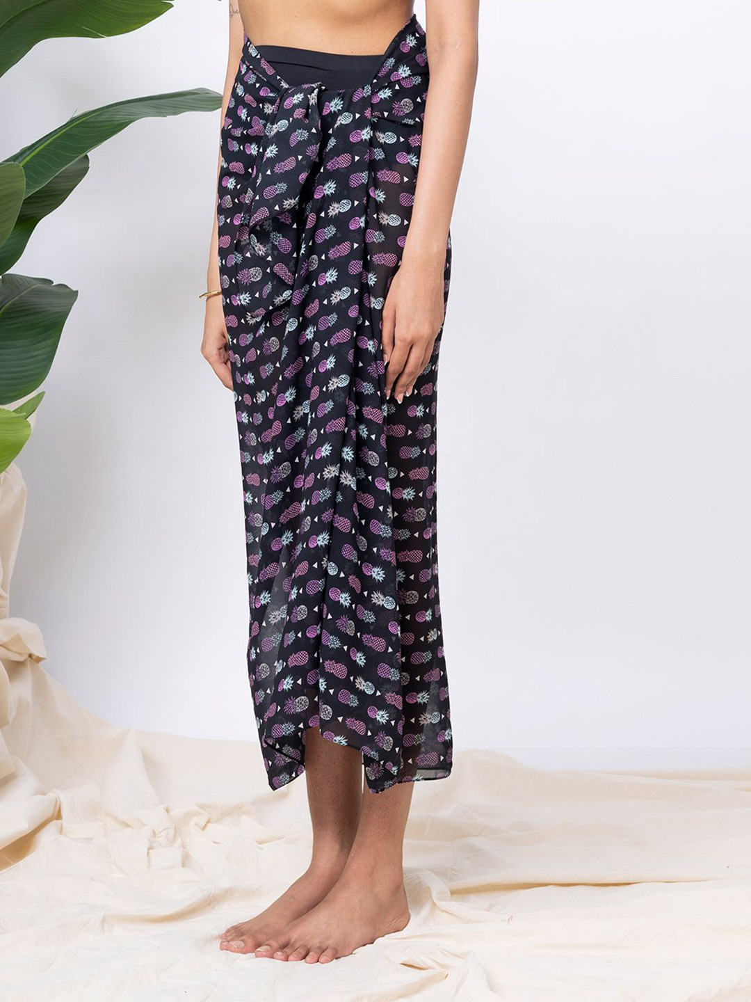 Aoba  Printed Sarong Swimwear Cover-Up Bottom