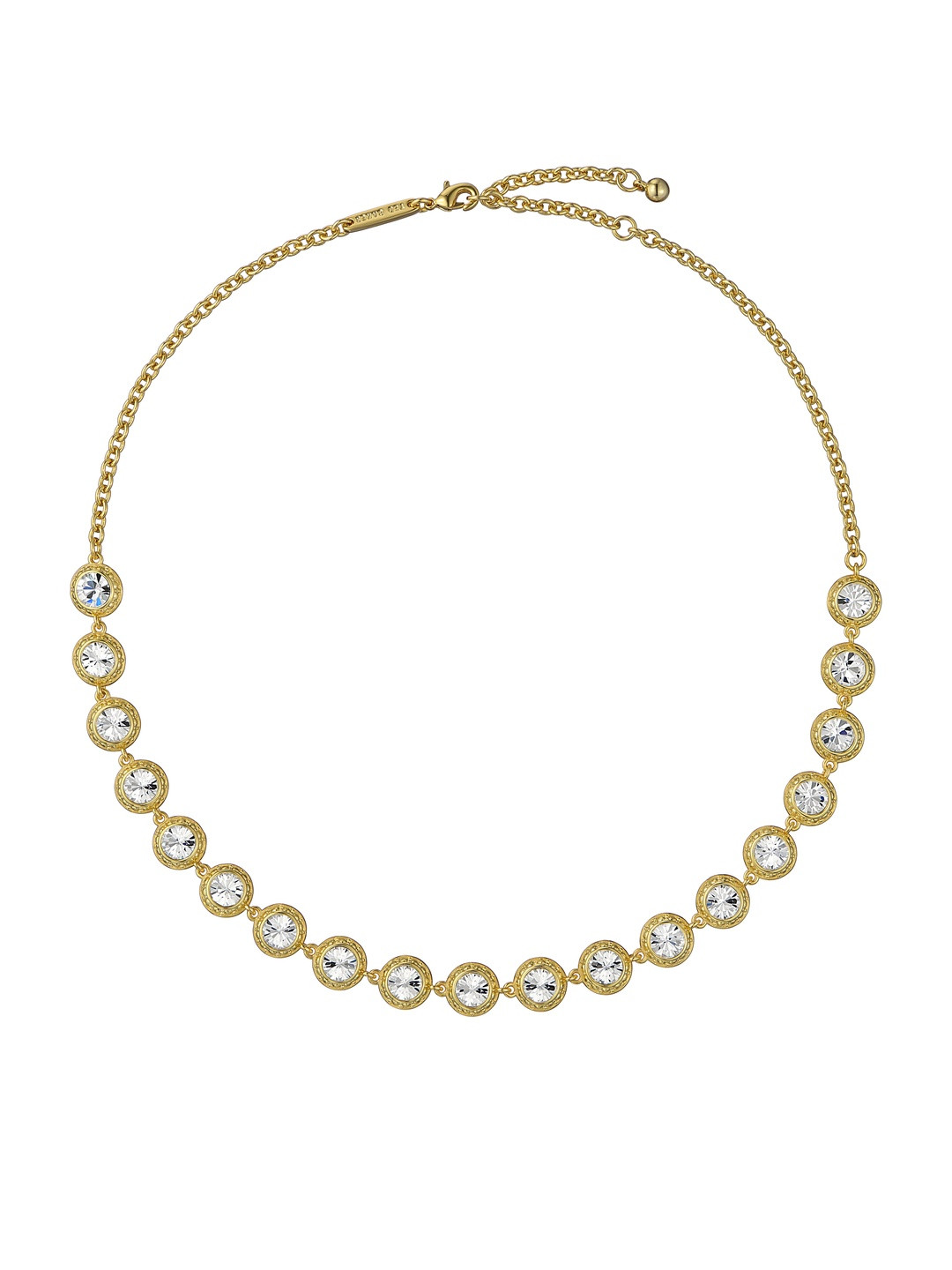 Ted Baker Gold Plated Crystal Studded Statement Necklace