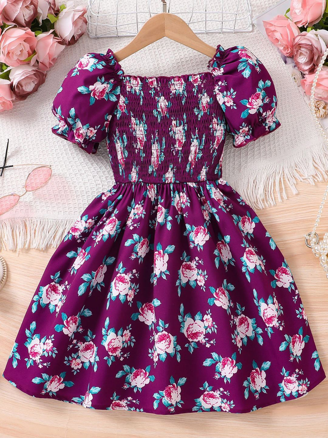 Oh Rare Girls Fit & Flare Smocked Dresses