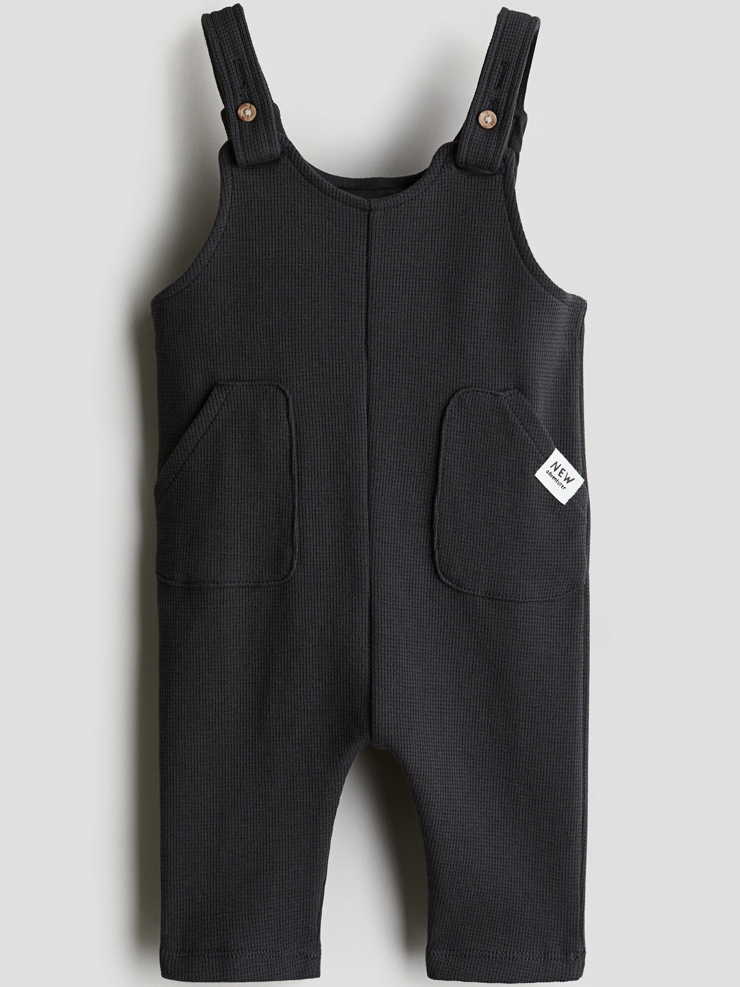 H&M Boys Waffled Jersey Dungarees