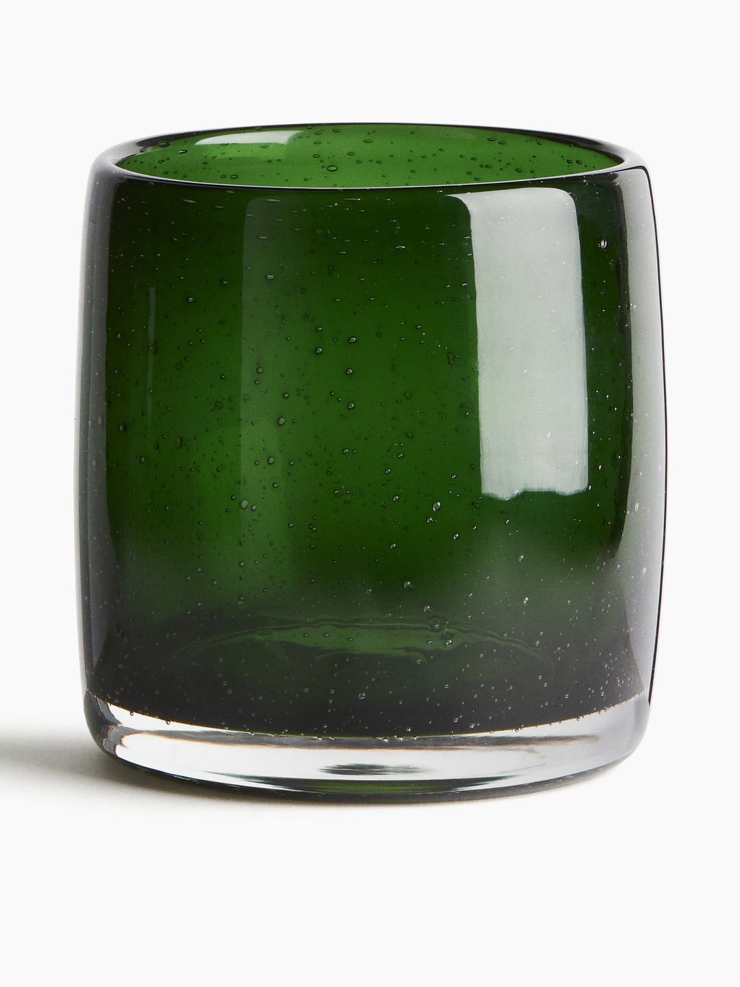 H&M Green Small Glass Lantern