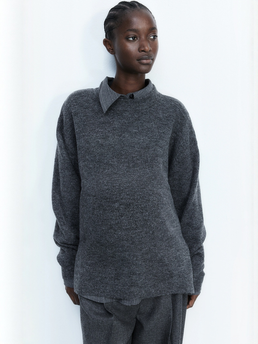 H&M Women MAMA Slit-Hem Jumper