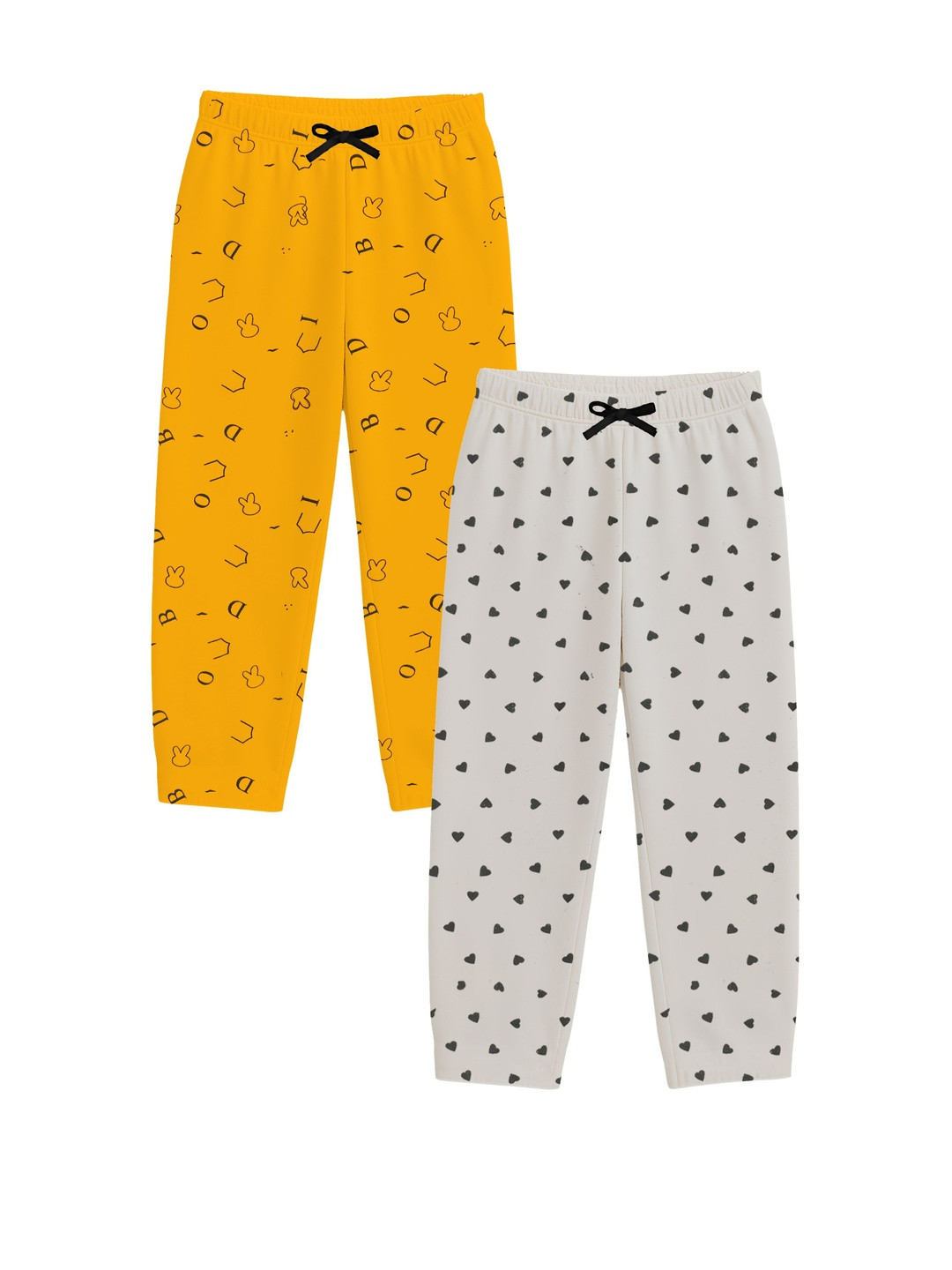 Fasha Kids Pack f 2 Printed Cotton Night Pyjamas With Drawstring Closer