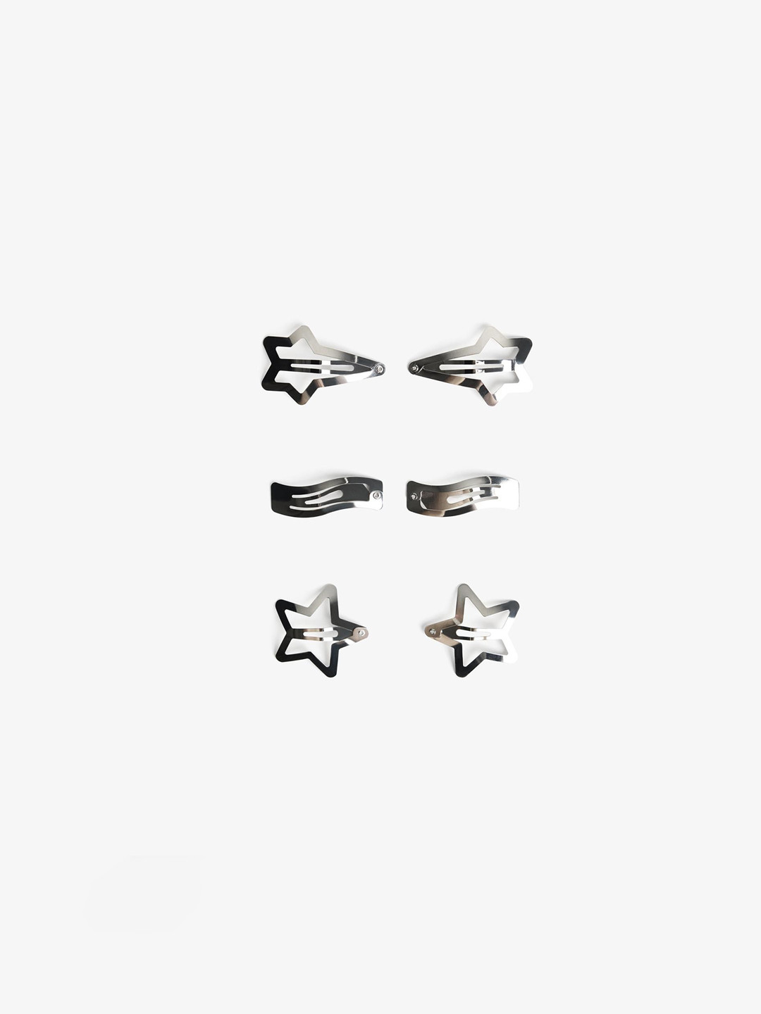 Bershka Set Of 6 Tic Tac Hair Clips
