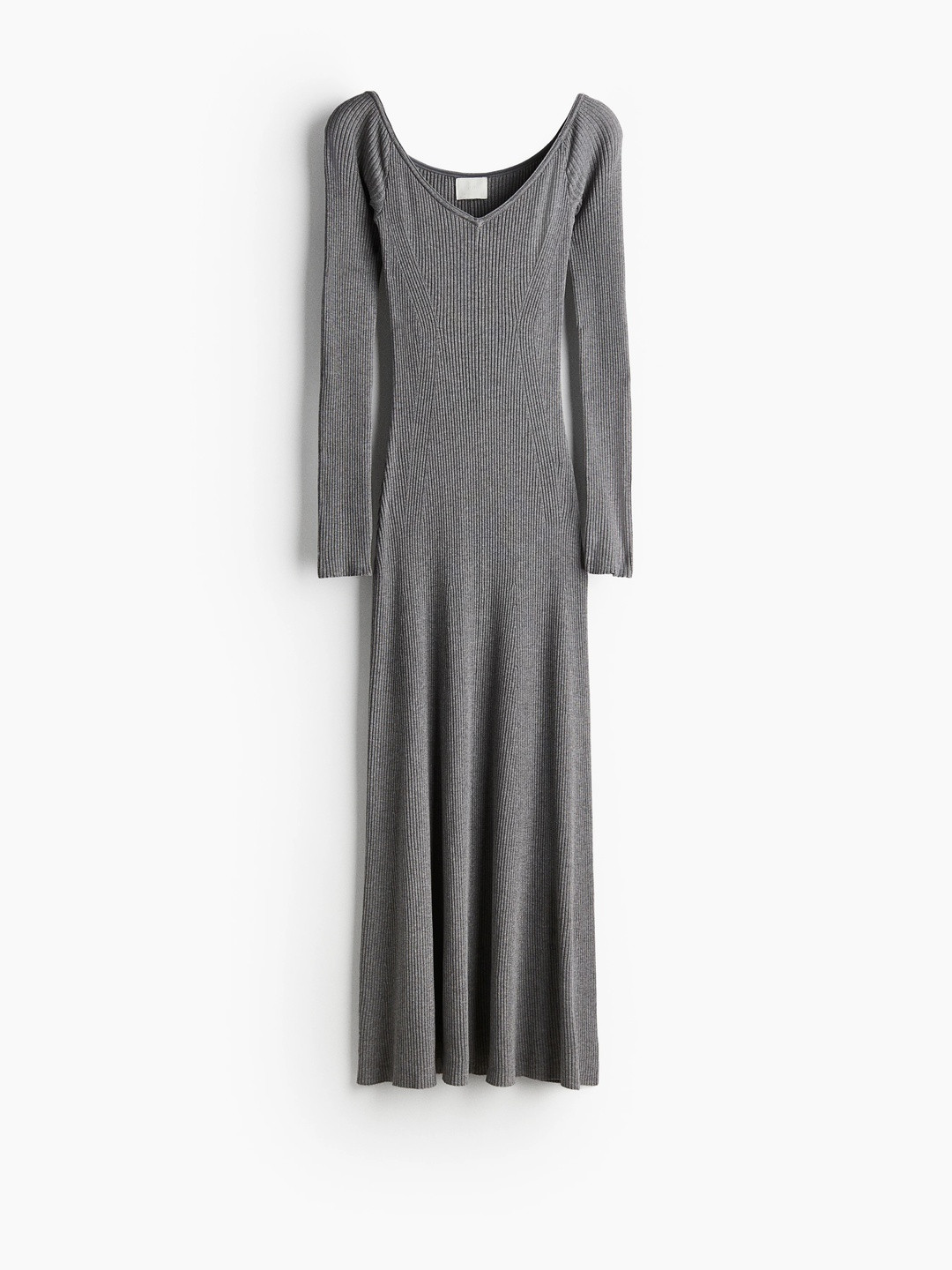 H&M Rib-Knit Off-The-Shoulder Dress