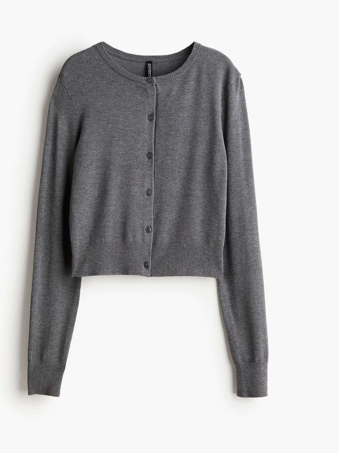 H&M Women Drop Shoulder Fine-Knit Cardigan