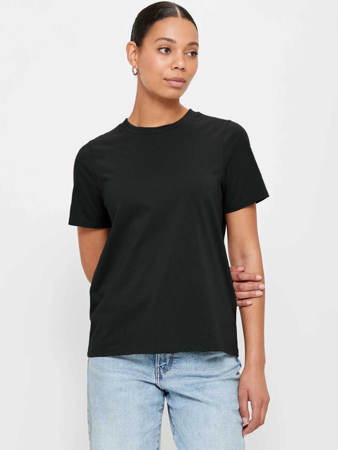 PRONK Cotton Short Sleeves Round Neck T-shirt