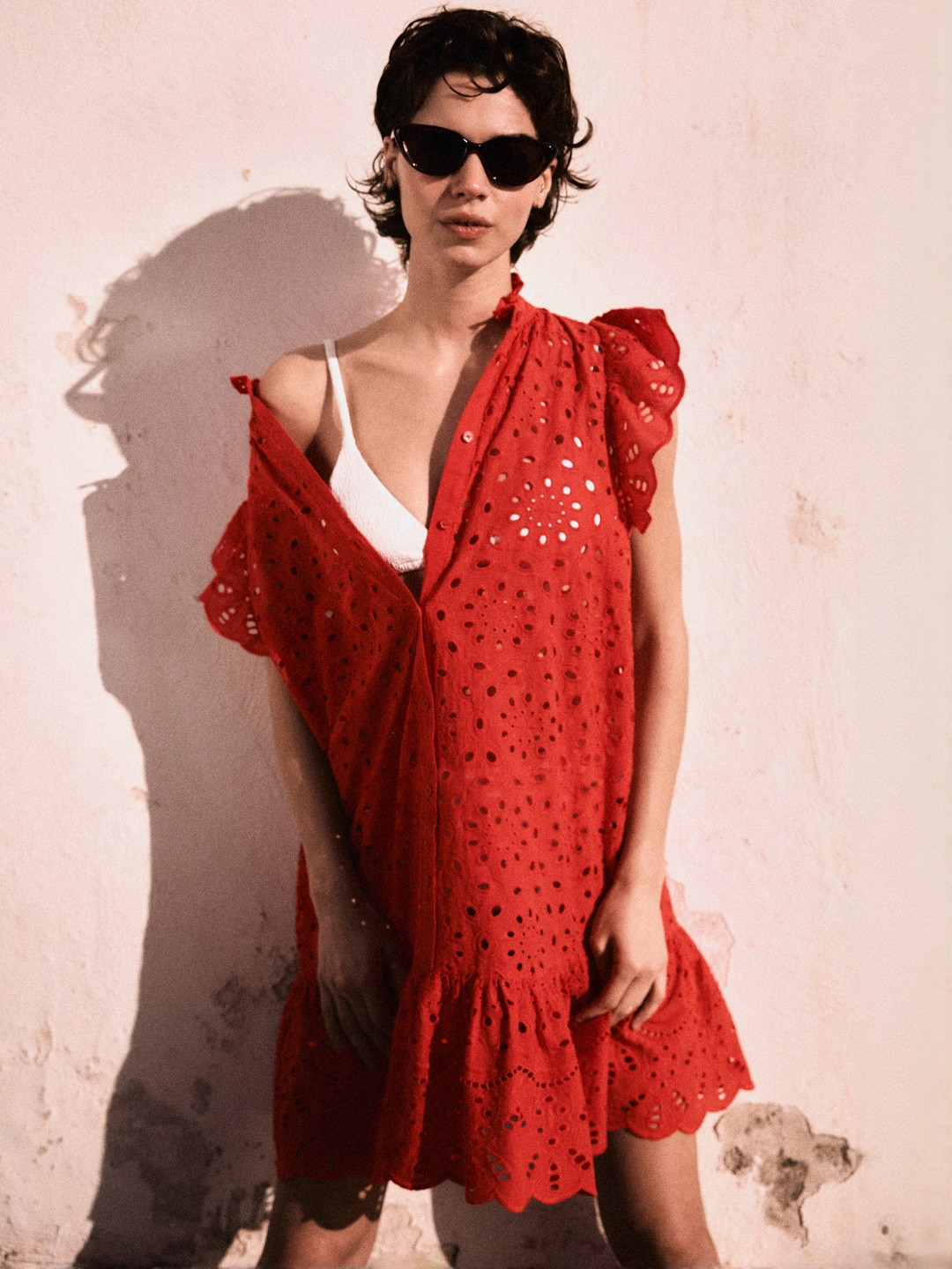 H&M Women Broderie Anglaise Dress