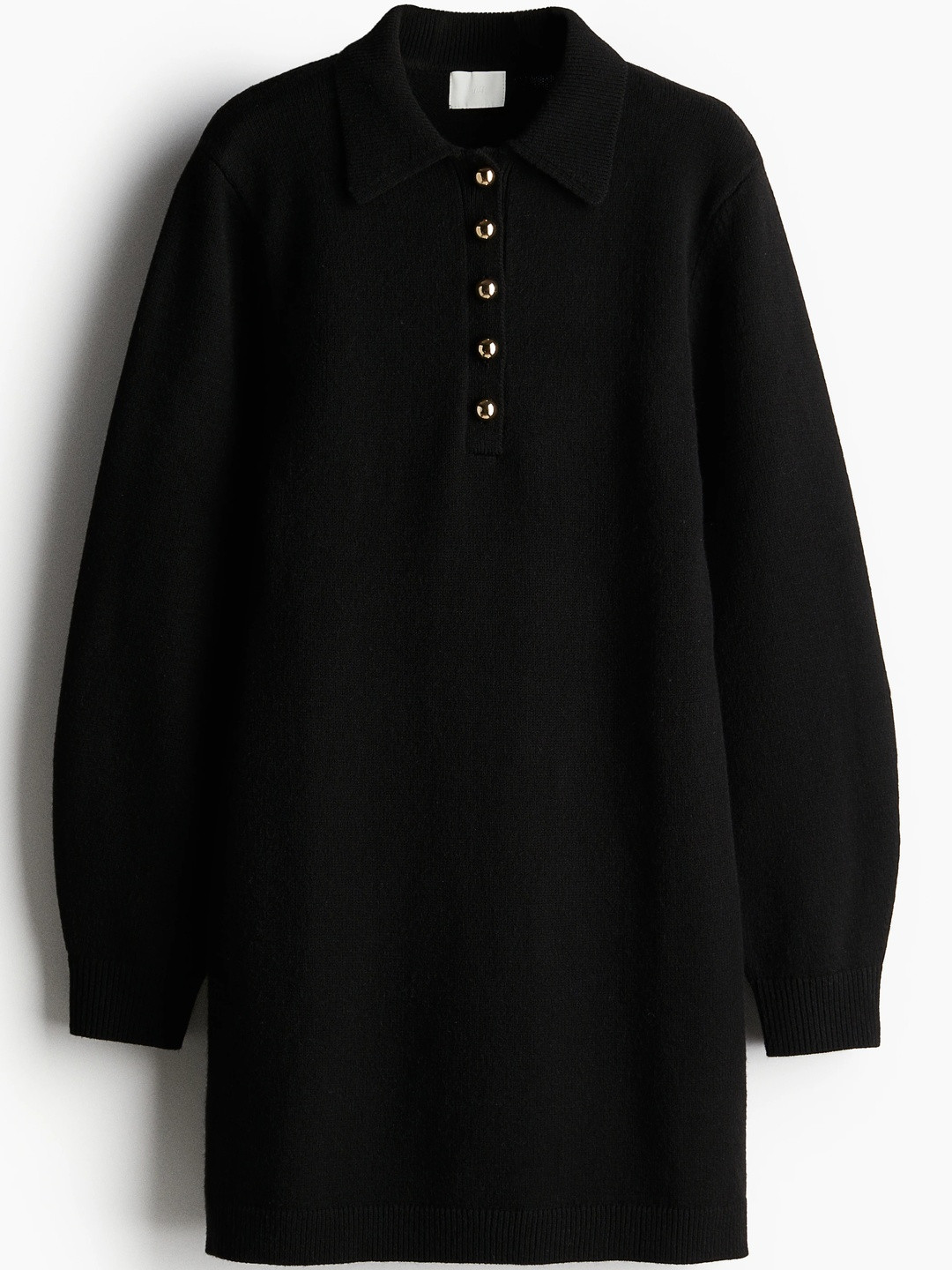 H&M Fine-Knit Collared Dress