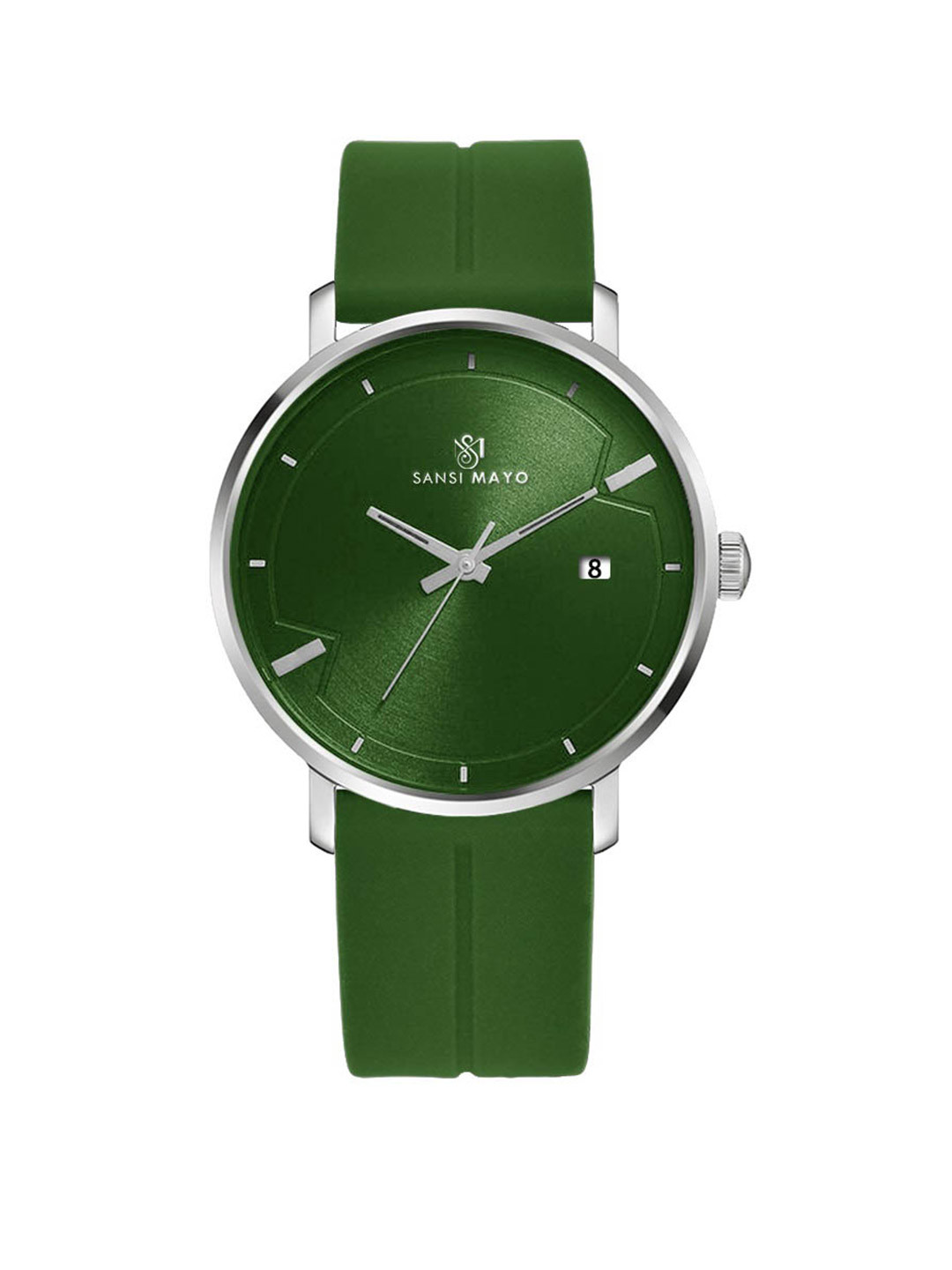 SANSIMAYO Uicto Unisex Leather Bracelet Style Straps Analogue Watch SM-M-170-GE-S-GE