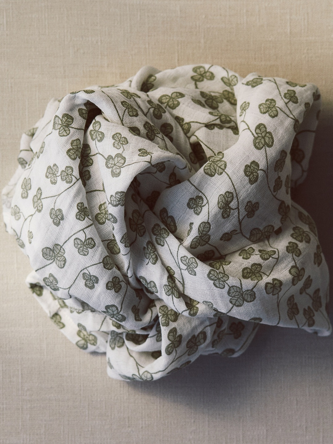 H&M White Pure Cotton Muslin Baby Blanket