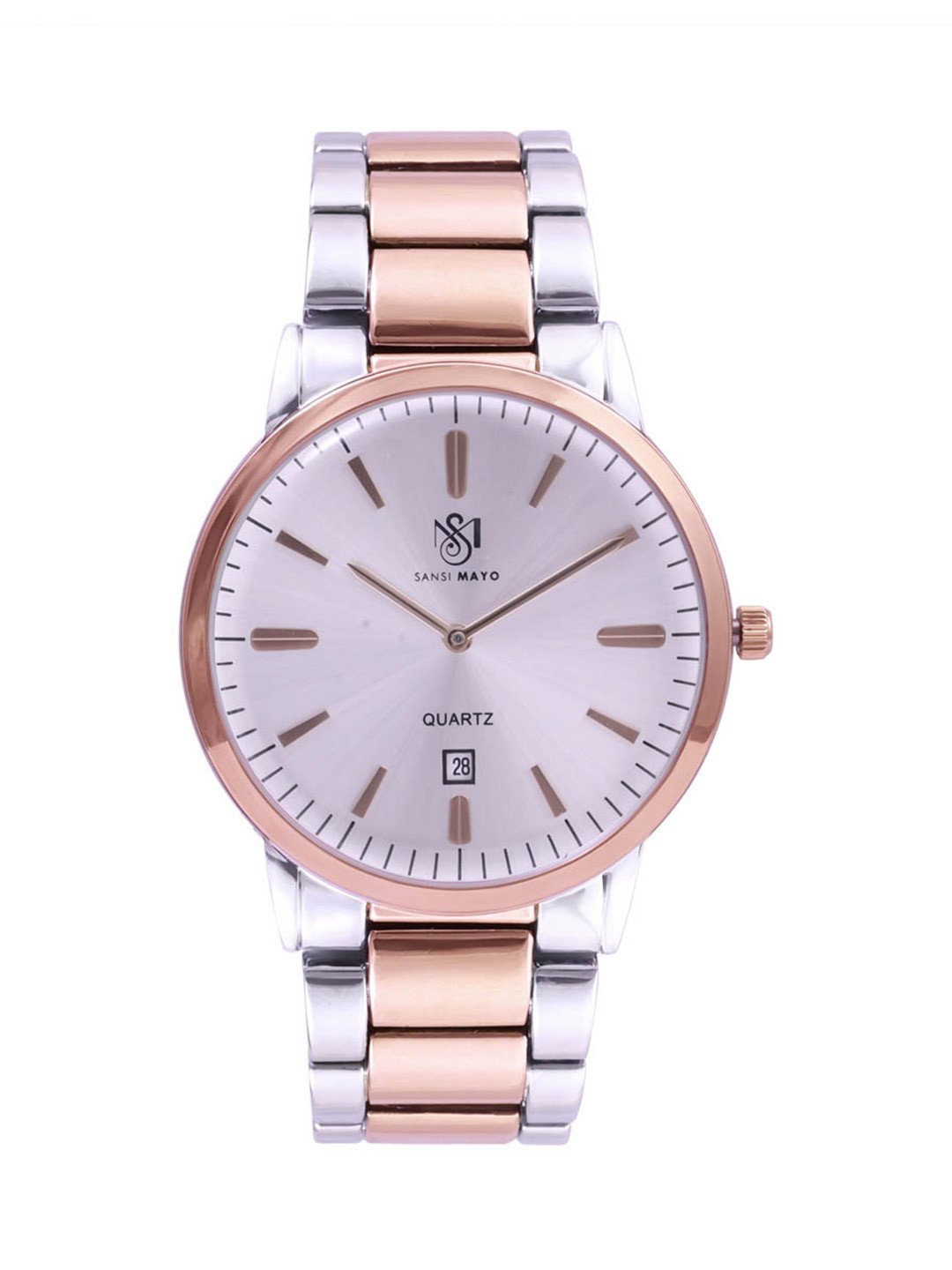 SANSIMAYO Nero-X Men Bracelet Style Straps Analogue Watch SM-M-110-TTSRG-RG-W