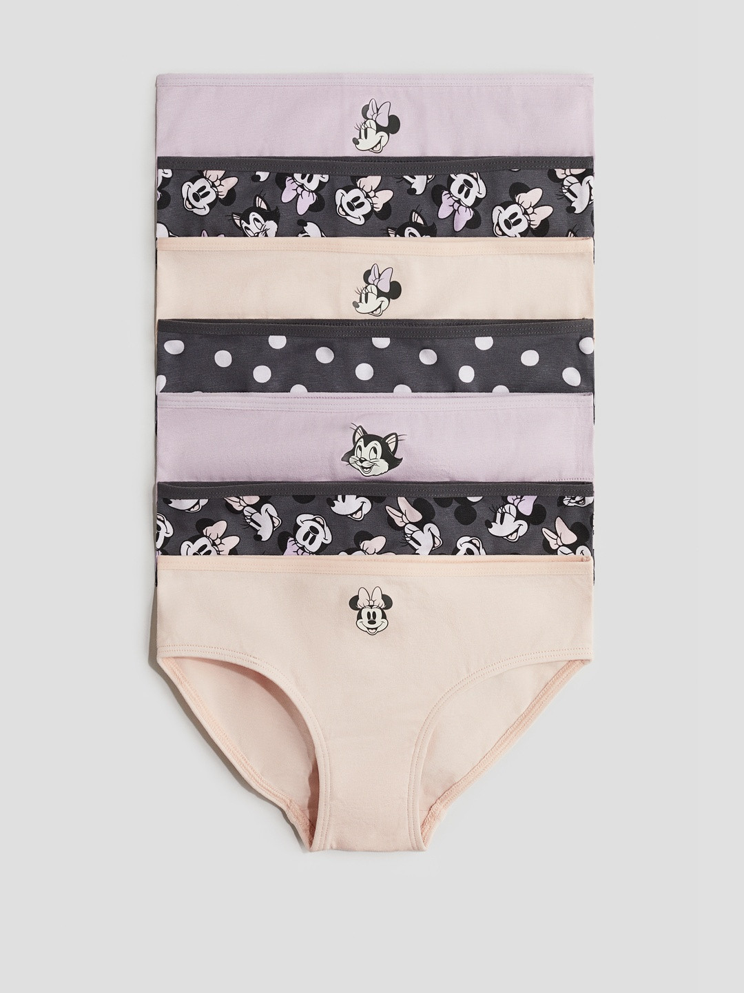 H&M Pack Of 7 Girls Cotton Hipster Briefs 1214429012