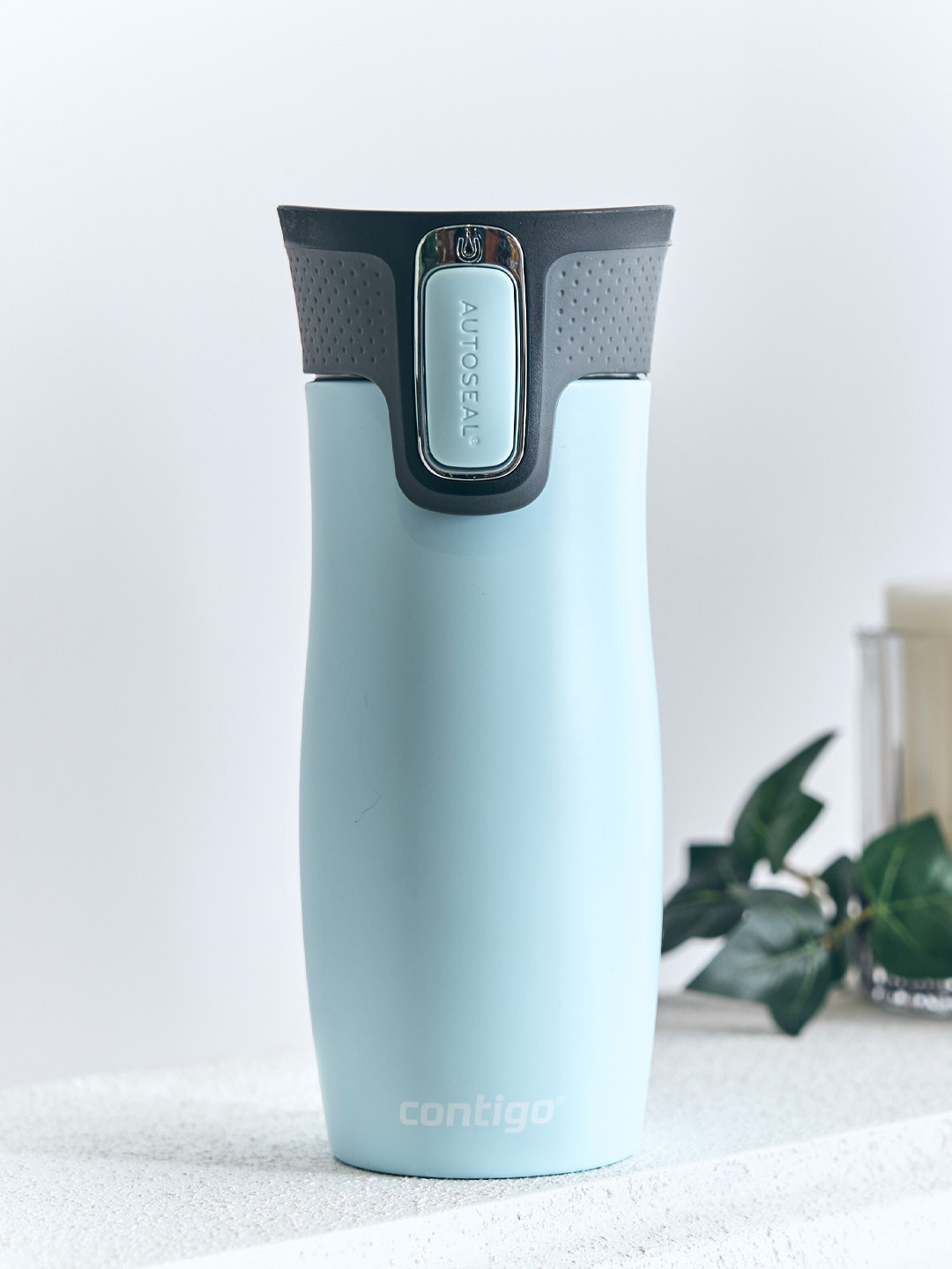 Contigo Turquoise Blue Stainless Steel Double Wall Vacuum Coffee Mug- 470ml