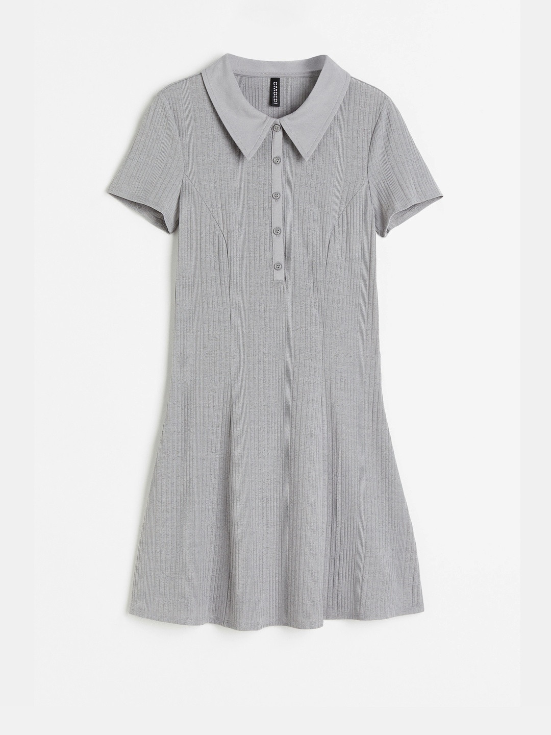 H&M Ribbed Collared Dress