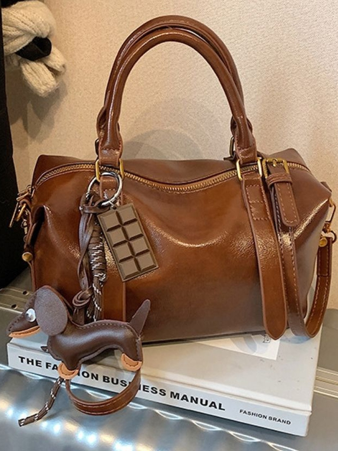 CORSICA Women Brown Polyester Shoulder Bag