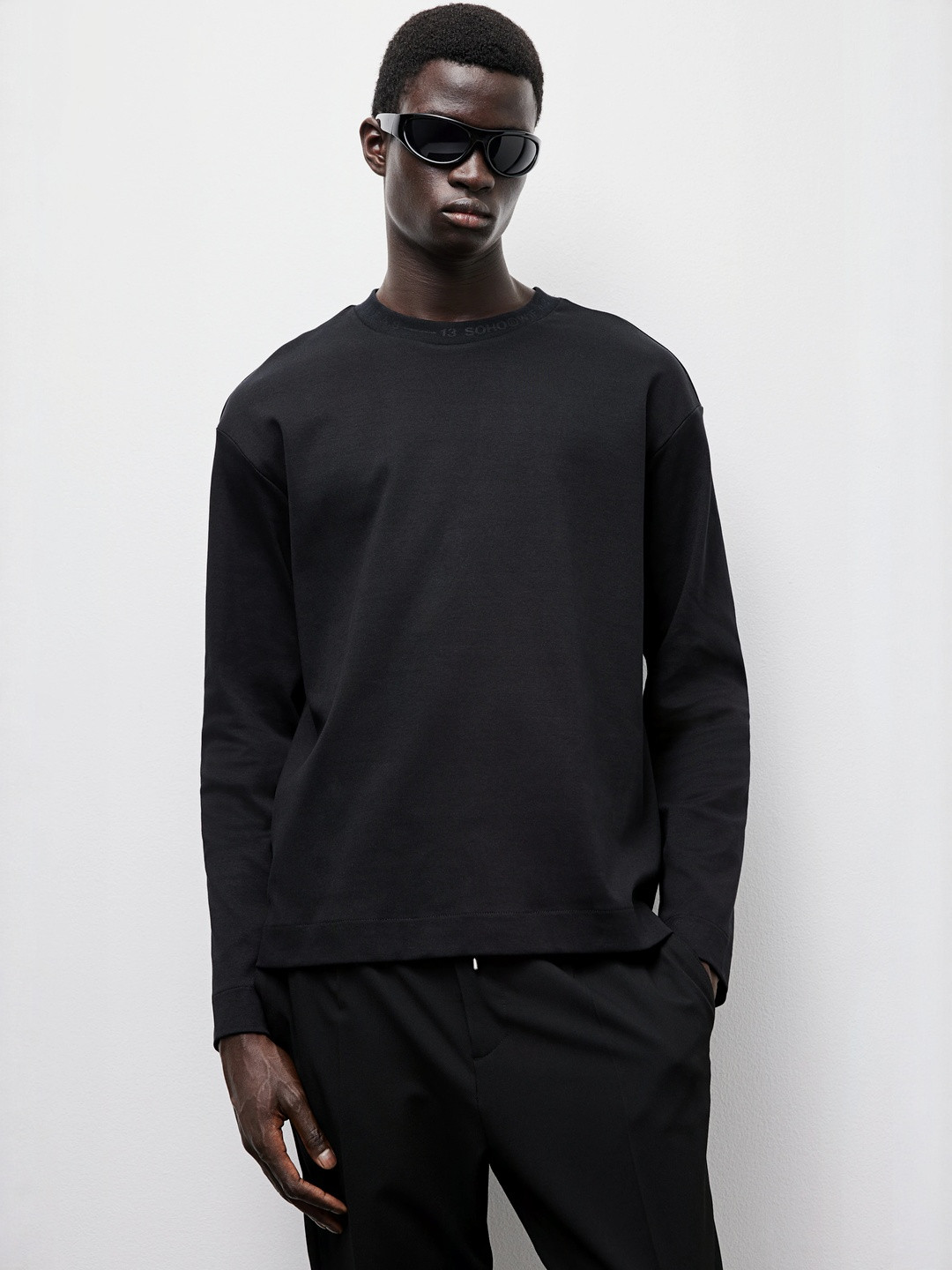 H&M Loose Fit Long-Sleeved Jersey Top