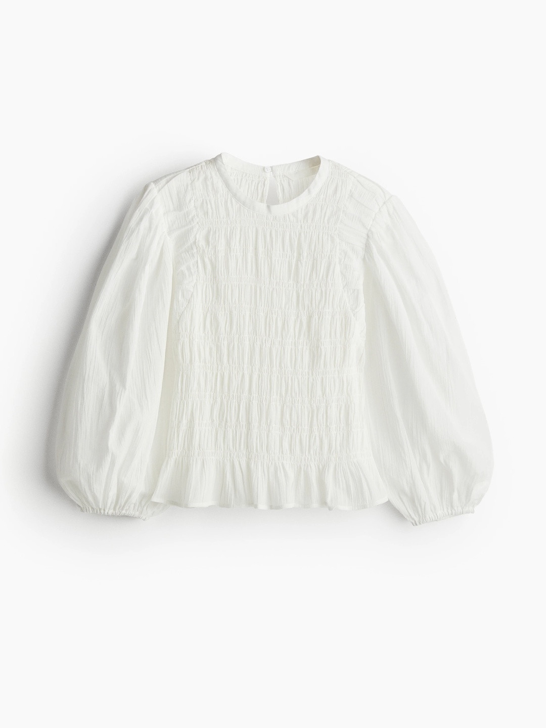 H&M Balloon Sleeves Smocked Tops