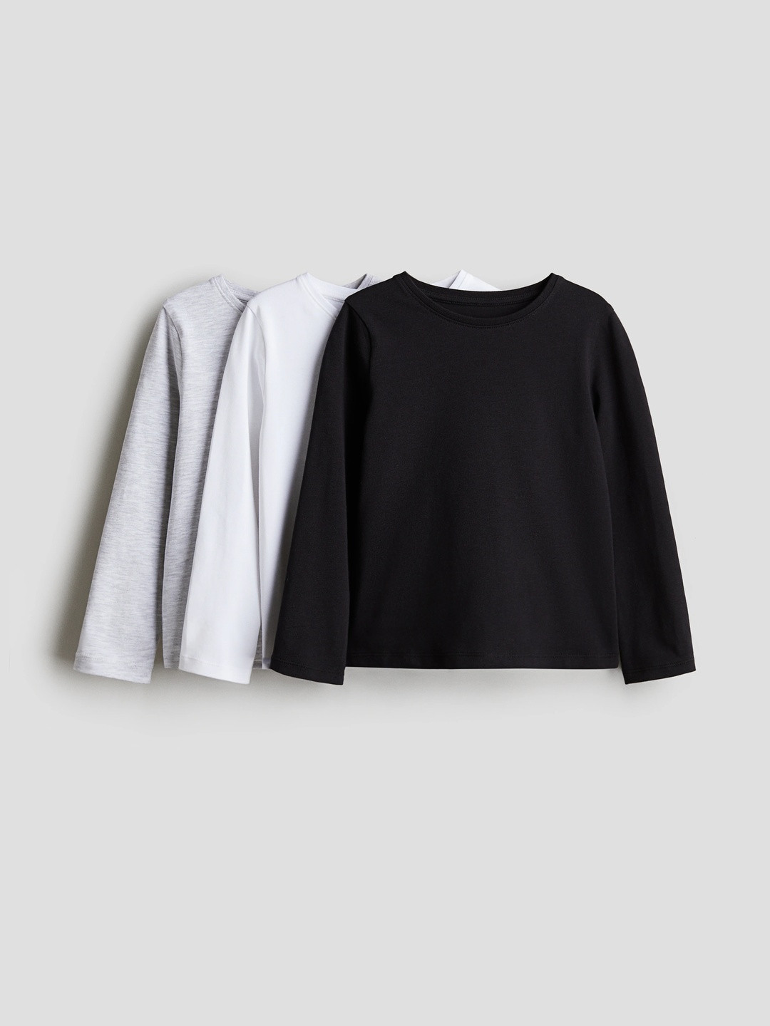 H&M Girls 3-Pack Long-Sleeved Tops