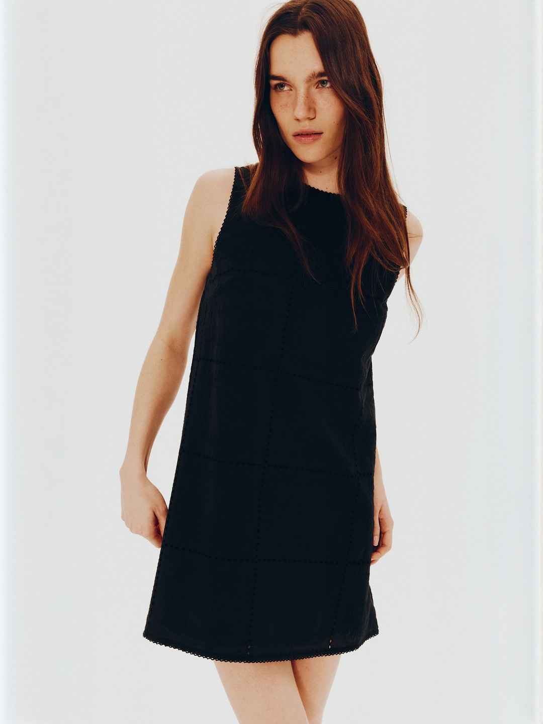 H&M Broderie Anglaise Cotton Dress