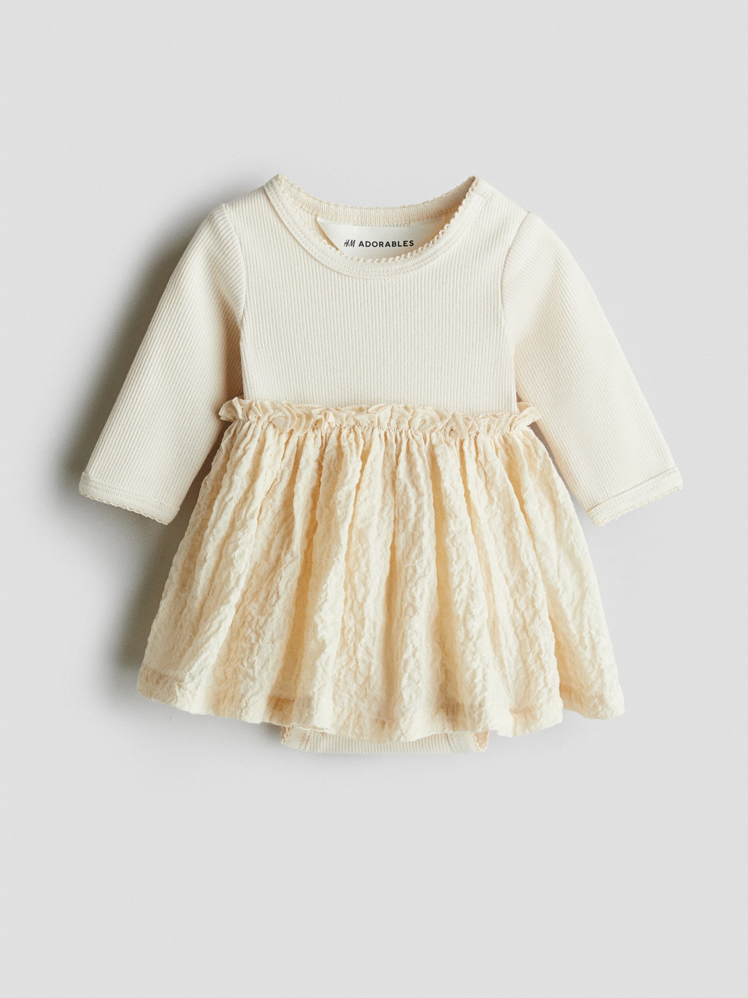 H&M Seersucker-Skirt Bodysuit Dress