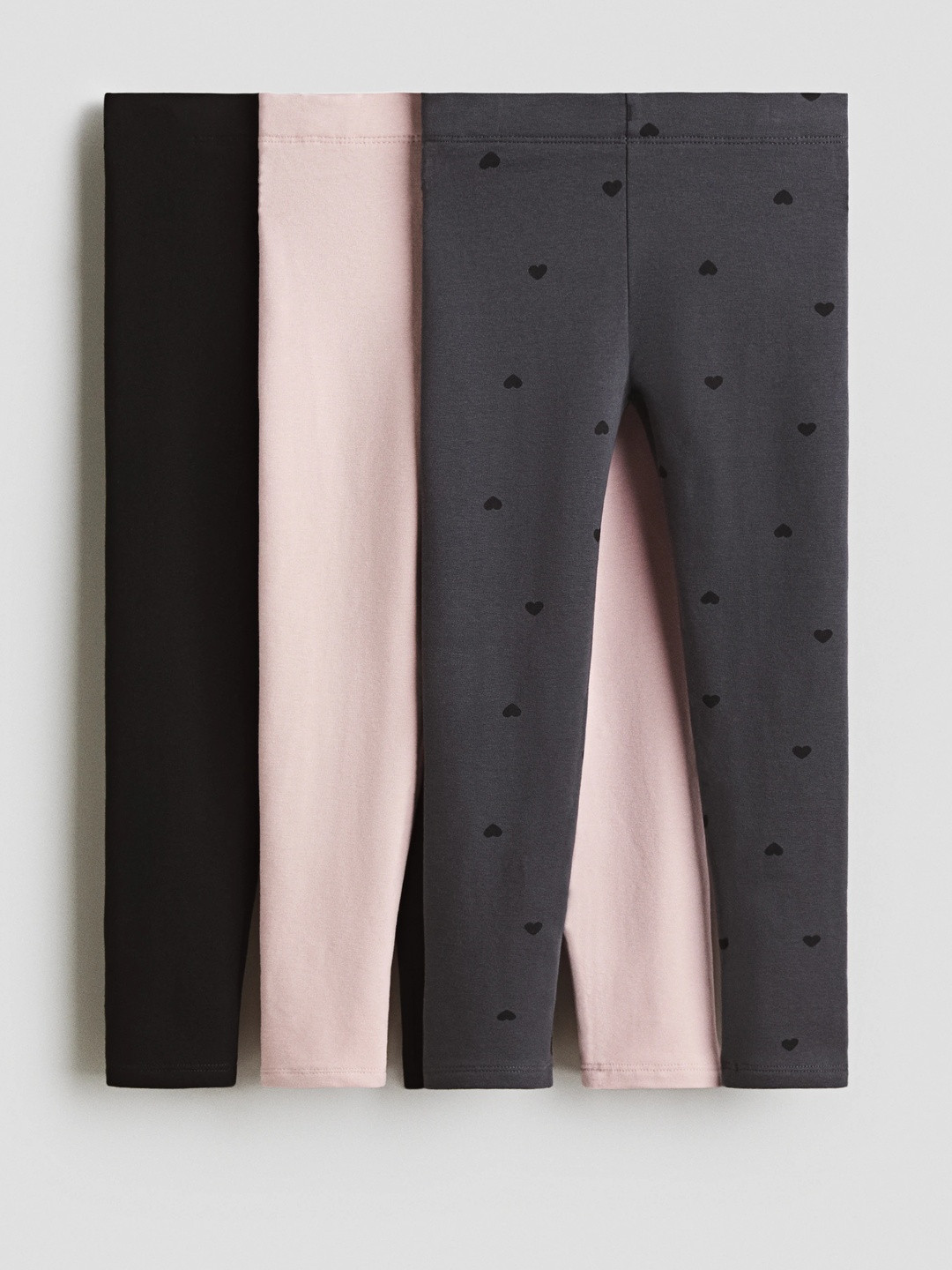 H&M 3-Pack Brushed-Inside Jersey Leggings